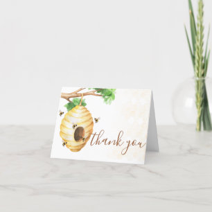 Kleine Honey Bee Baby Dusche Dankeskarte