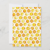 Kleine Honey Bee Baby Duschkabine Einladung (Rückseite)