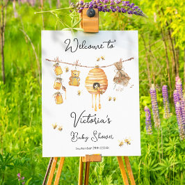 Kleine Honey Bee Baby Duschkabine Poster