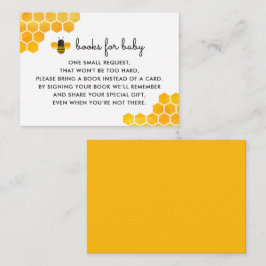 Kleine Honey Bee Baby Shower Buchanfrage Begleitkarte