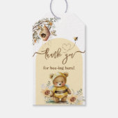 Kleine Honigbärendusche Danke an die Biene hier Geschenkanhänger (Vorderseite)