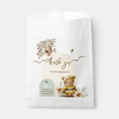 Kleine Honigbärendusche Danke an die Biene hier Geschenktütchen (Vorderseite)