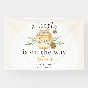 Kleine Honigbiene auf dem Weg Baby Shower Banner