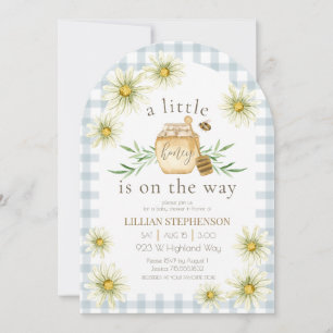 Kleine Honigbiene auf dem Weg Baby Shower Einladung