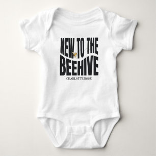 Kleine Honigbiene Auf Dem Weg Gelbe Babyparty Baby Strampler