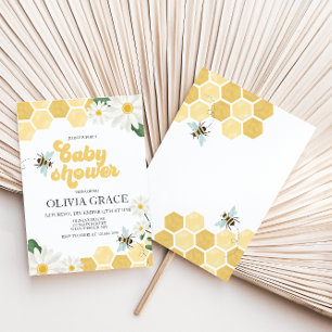Kleine Honigbiene Baby Shower Hummel Einladung