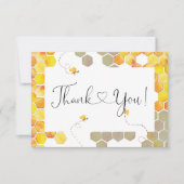 Kleine Honigbiene Babydusche Dank Karten (Vorderseite)