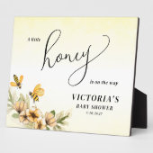 Kleine Honigbiene Babydusche Fotoplatte (Seite)