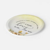 Kleine Honigbiene Babydusche Pappteller (Schrägansicht)