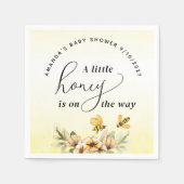 Kleine Honigbiene Babydusche Serviette (Vorderseite)