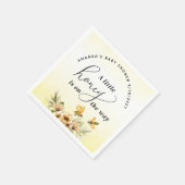 Kleine Honigbiene Babydusche Serviette (Ecke)