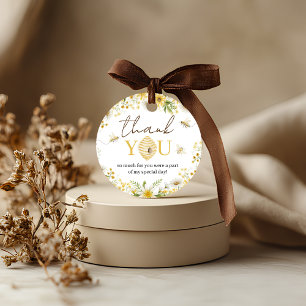 Kleine Honigbiene Blumen Favor Tags Geschenkanhänger
