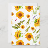 Kleine Honigbiene Honeycomb Kinderdusche Einladung (Rückseite)