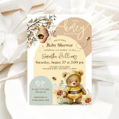Kleine Honigbienen Bear Baby Dusche Einladung