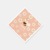 Kleine Honigmütter für Baby-Dusche Serviette (Ecke)