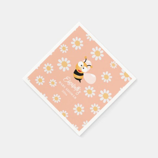 Kleine Honigmütter für Baby-Dusche Serviette (Ecke)