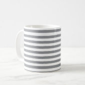 Kleine horizontale Graustreifen Kaffeetasse (Vorderseite Links)