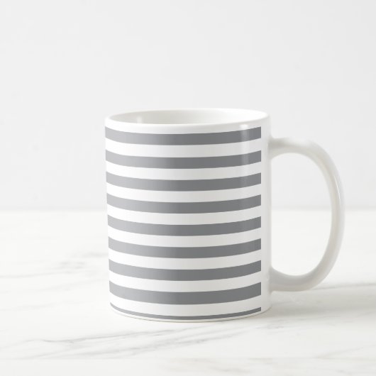 Kleine horizontale Graustreifen Kaffeetasse (Rechts)