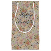 Kleine Hübsche Flower Birthday Geschenktüte (Vorderseite)