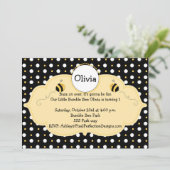 Kleine Hummel-Biene laden ein Einladung (Stehend Vorderseite)