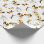 Kleine Hunde Geschenkpapier (Ecke)