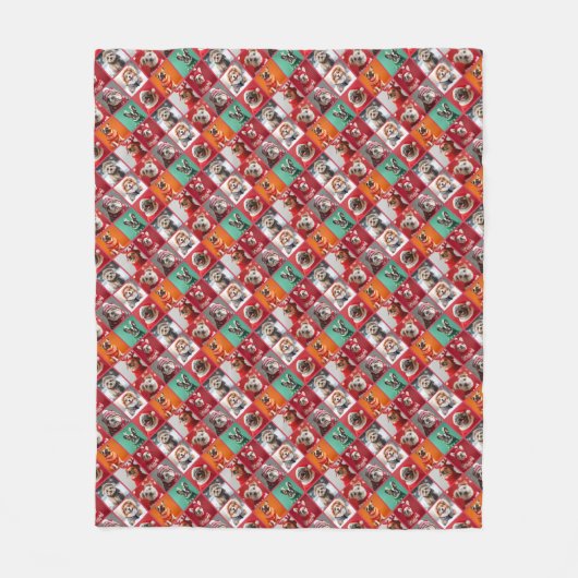 Kleine Hunde in Sweaters Diagonal Fleece Blanket (Vorderseite)