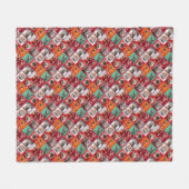 Kleine Hunde in Sweaters Diagonal Fleece Blanket (Vorderseite (Horizontal))