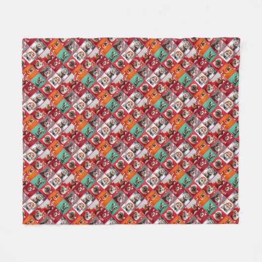 Kleine Hunde in Sweaters Diagonal Fleece Blanket (Vorderseite (Horizontal))
