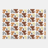 Kleine Hunde und Pad Print Wrapping Paper Set Geschenkpapier Set (Vorderseite)