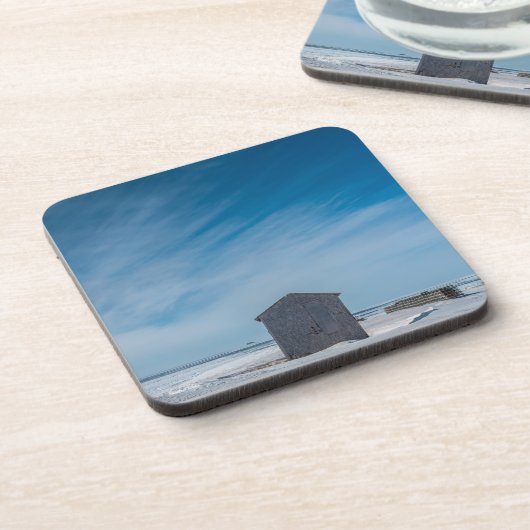 kleine Hütte Getränkeuntersetzer (Linke Seite)