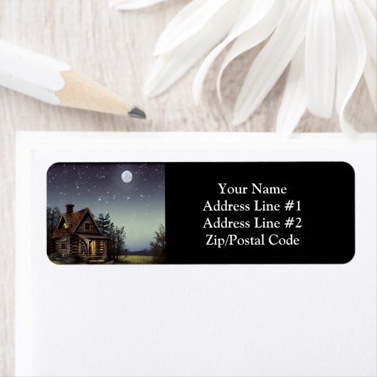 Kleine Hütte im Mondschein (Insitu)