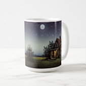 Kleine Hütte im Mondschein Kaffeetasse (VorderseiteRechts)