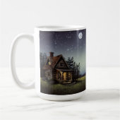 Kleine Hütte im Mondschein Kaffeetasse (Links)