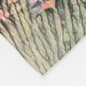 Kleine Hütte im Wald - bezaubernde Flucht Fleecedecke (Ecke)