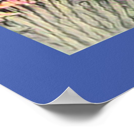 Kleine Hütte im Wald - bezaubernde Flucht Poster (Ecke)