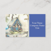 Kleine Hütte im Wald - bezaubernde Flucht Visitenkarte (Vorderseite)