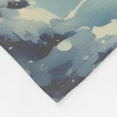 Kleine Hütte im Wald  Fleecedecke (Ecke)