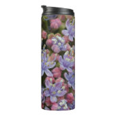Kleine Hydrangea Blumen Muster Thermal Tumbler Thermosbecher (Nach rechts gedreht)