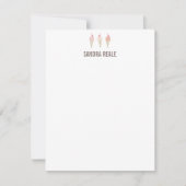 Kleine Ice Cream Cone Trio Personal Note Card Einladung (Vorderseite)