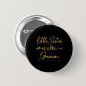 Kleine Idee der Groom Wedding Party für Button (Vorne & Hinten)