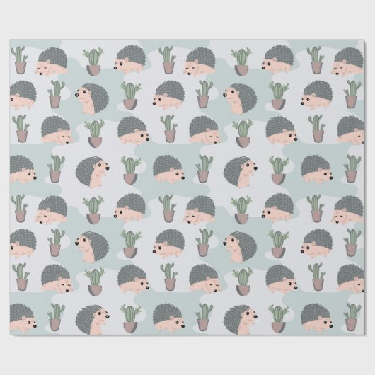 Kleine Igel Geschenkpapier (Flach)