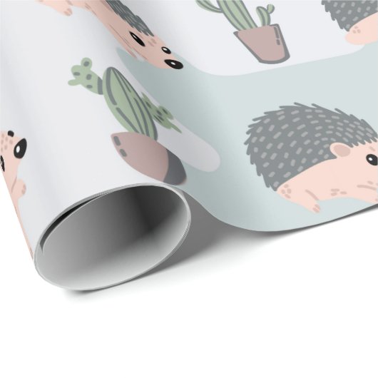Kleine Igel Geschenkpapier (Rolleneckpunkt)