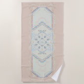 kleine,INDIVUELLER NAME Zarte Meeresmuschel Strandtuch (Vorderseite)