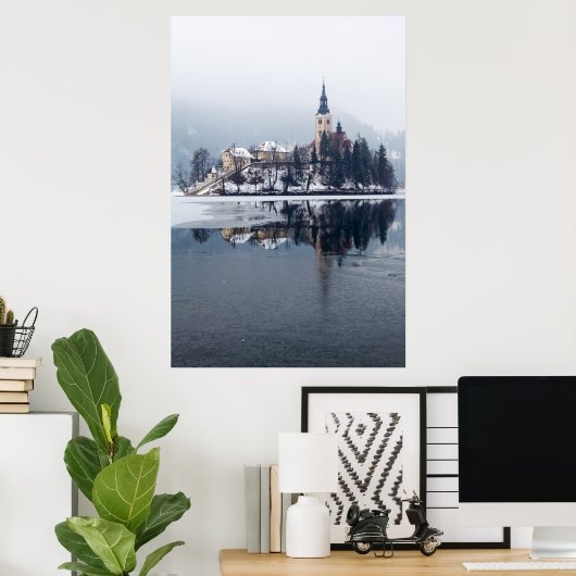 Kleine Inselkirche Poster (Heimbüro)