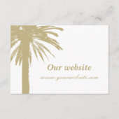 Kleine intime Hochzeitskarten für den Strand Begleitkarte (Vorderseite)