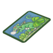 KLEINE IRISH DRAGON Fantasy MAGNET Green (Linke Seite)