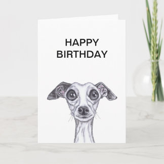 KLEINE ITALIENISCHE GREYHOUND g869 Karte