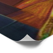 Kleine japanische Rainy Road Poster (Ecke)