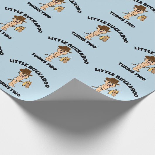 KLEINE JUGENDLICHE ZWEI GEBURTSTAGE GESCHENKPAPIER (Ecke)