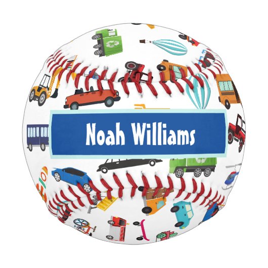 Kleine Junge Dinge, die Autos bewegen Kid Baseball (Rückseite)